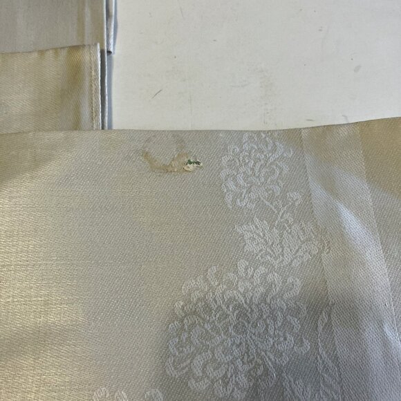 Irish linen damask vintage napkins set of four silver shade - Picture 3 of 9